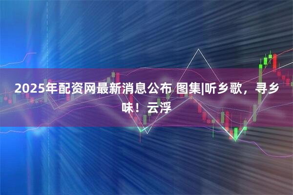 2025年配资网最新消息公布 图集|听乡歌，寻乡味！云浮