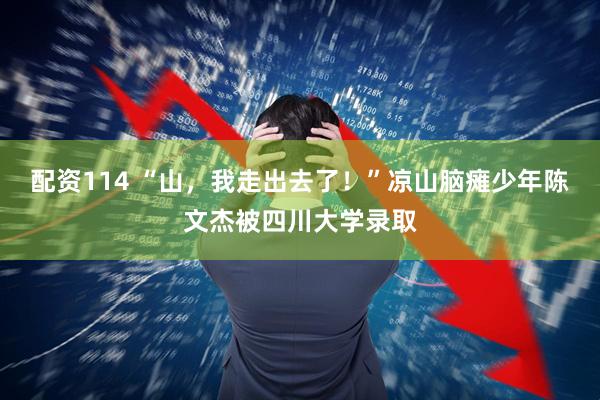 配资114 “山,我走出去了!”凉山脑瘫少年陈文杰被四川大学录取